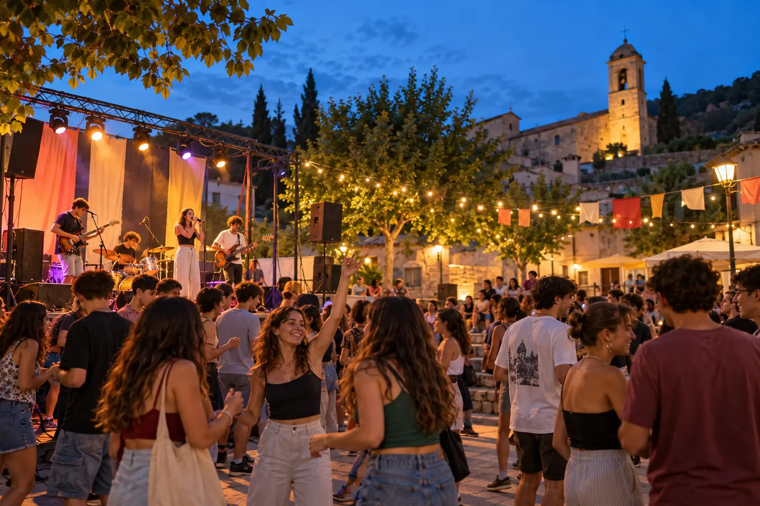 Concert a l'aire lliure durant la Setmana Jove